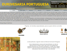 Tablet Screenshot of ourivesariaportuguesa.info